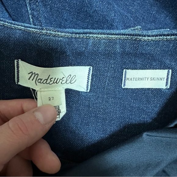 Madewell Over-the-Belly Tencel Edition Skinny Maternity Jeans size 27 - Picture 8 of 10